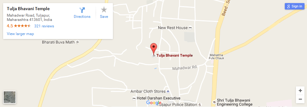 Tuljabhavani Mandir Contact